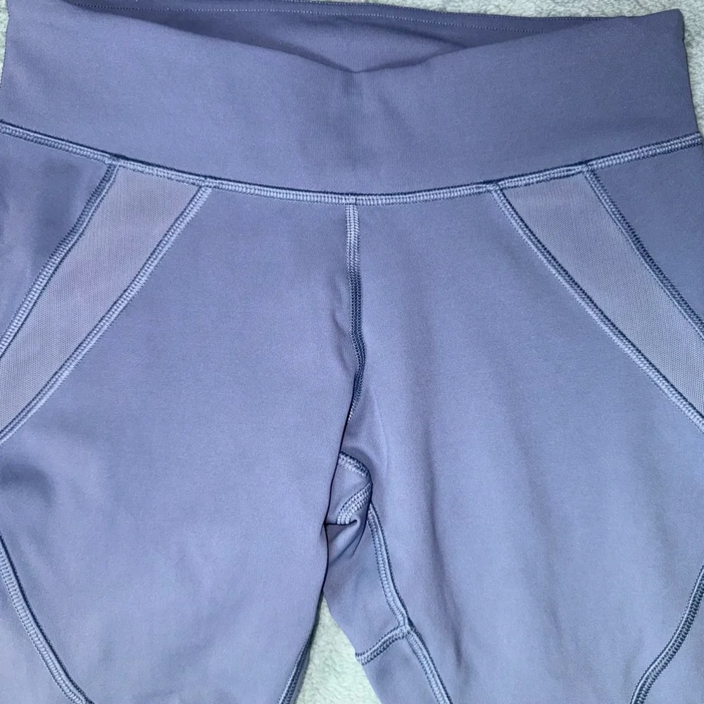 Women's Lululemon Leggings Crop Mesh Steel Blue Size 4 - Picture 4 of 9